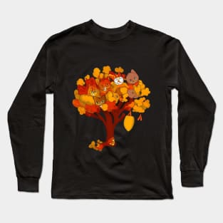 Cat Tree Baseball Long Sleeve T-Shirt